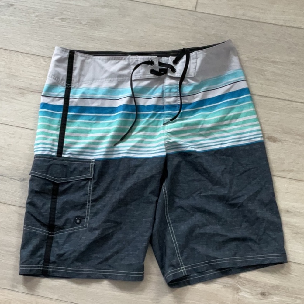 Men's Striped Swim Shorts